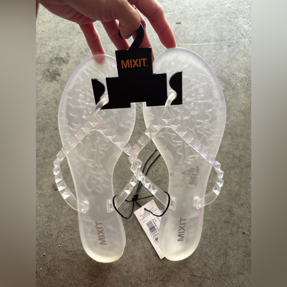 “New” Mixit Transparent Sandals size7